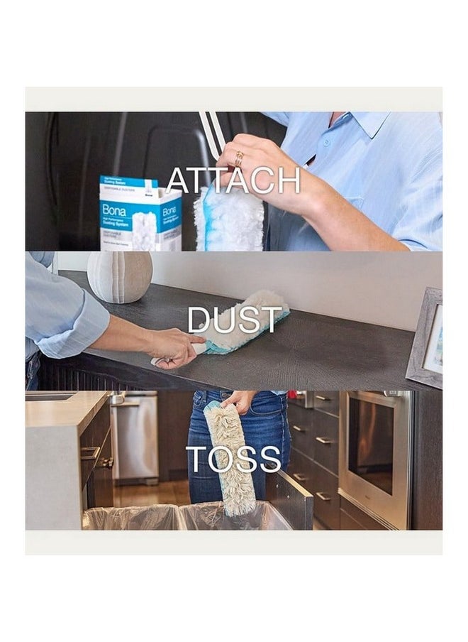 High Performance Dusting System Electrostatic Action Disposable Duster White 19.51 x 7.01 x 12.6 cm AX0003683