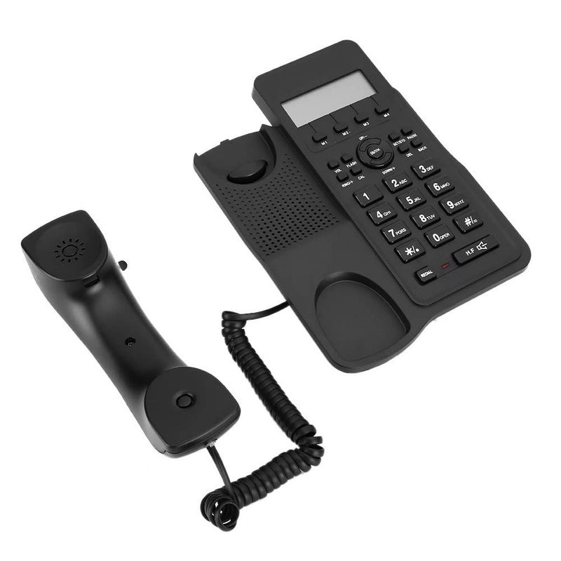 English Landline Telephone Black Dual Connectivity Stylish Design Random Color Options - Image 4