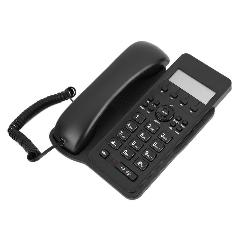 English Landline Telephone Black Dual Connectivity Stylish Design Random Color Options - Image 3