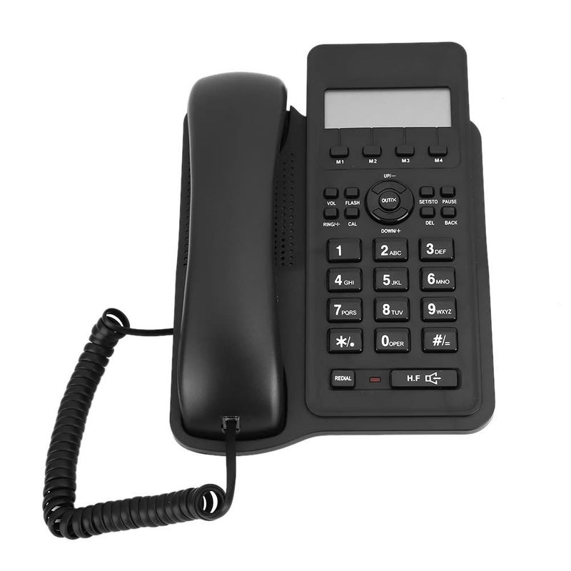 English Landline Telephone Black Dual Connectivity Stylish Design Random Color Options - Image 5
