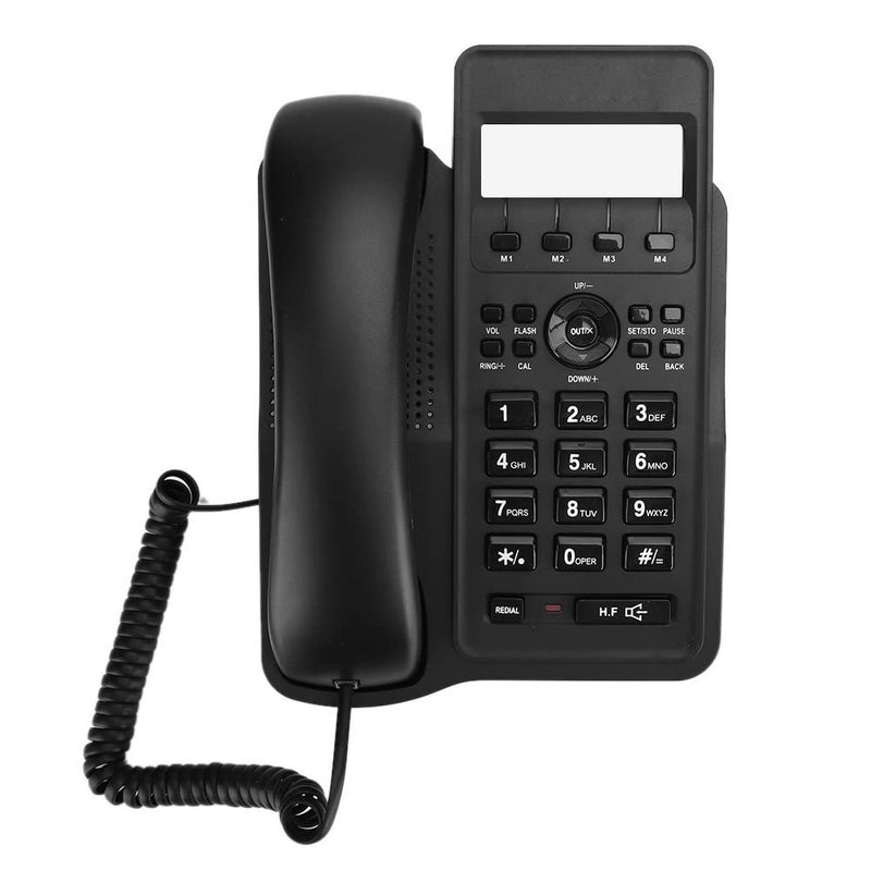 English Landline Telephone Black Dual Connectivity Stylish Design Random Color Options - Image 2