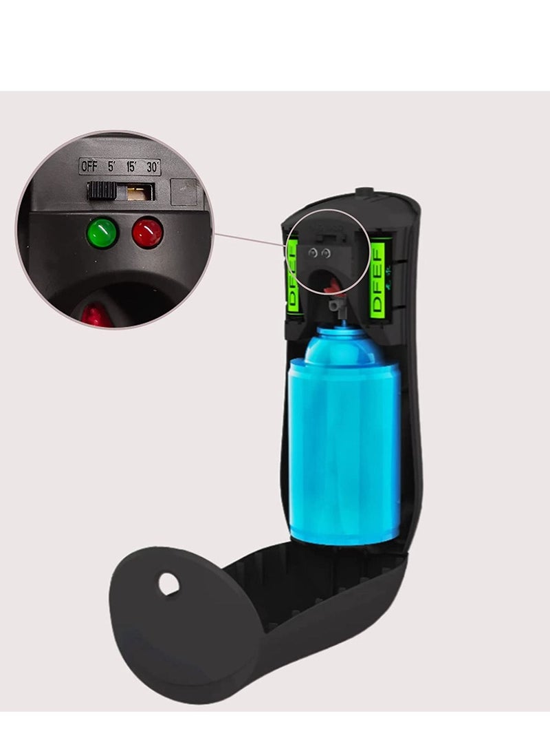 SYOSI &quot;موزع معطر هواء أوتوماتيكي قابل للتعديل، آلة رش عطرية قابلة للتعديل أو مثبتة على الحائط لغرف النوم والحمامات والمكاتب والمطارات والفنادق والأماكن التجارية (أسود) البطارية غير متضمنة&quot;  - Image 2