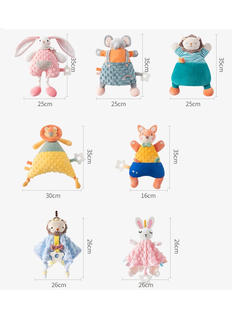Generic - Multi-functional soothing animal shaped soft bean touched sense doll, light and soft food-grade chewable material, soothing teether (Sheep) - Image 1