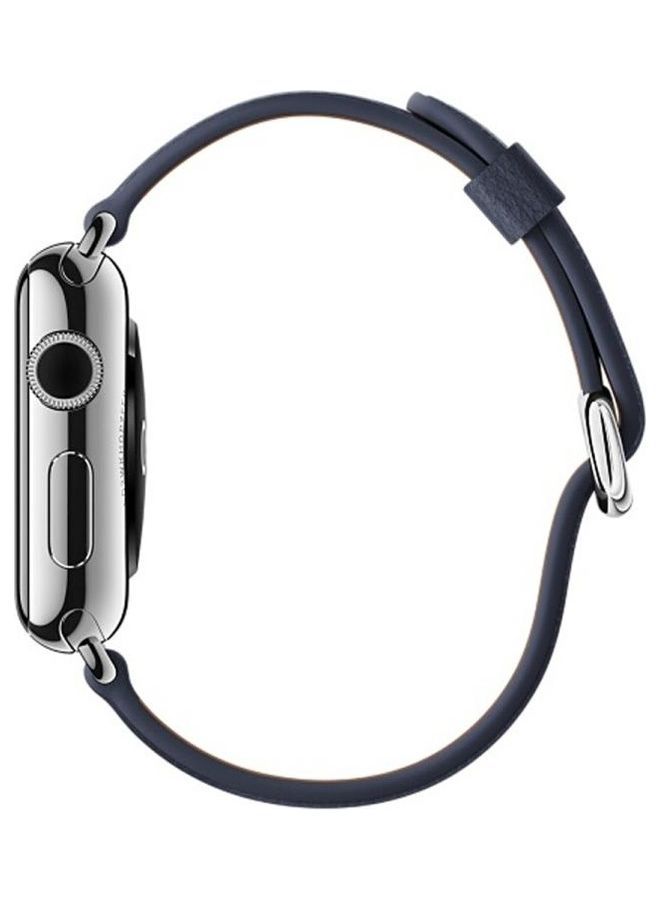 نيبمينينت سوار ساعة بديل بتصميم تراثي لساعة أبل سيريس 1/ 2/ 3 مقاس 38 مم أزرق ميدنايت - Image 4