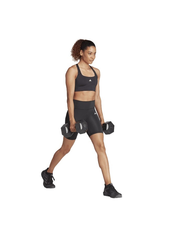 Adidas Opt St 7Inch L Black Training Tights For Women 2XS - Image 5