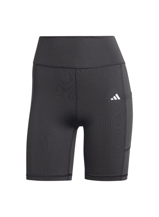 Adidas Opt St 7Inch L Black Training Tights For Women 2XS - Image 2