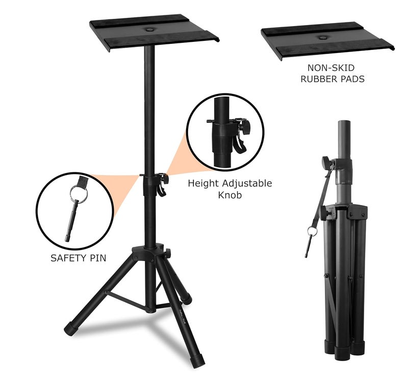 Softline Pro SP80 Heavy Duty Tripod Studio Monitor Stand - Single - Image 2