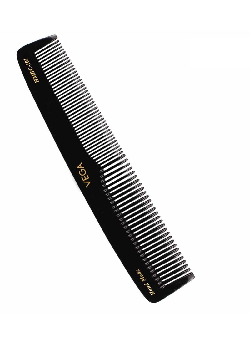 Vega Graduated Black Dressing Handmade Hair Comb (India's No.1* Hair Comb Brand)For Men and Women (HMBC-101)  - Image 1