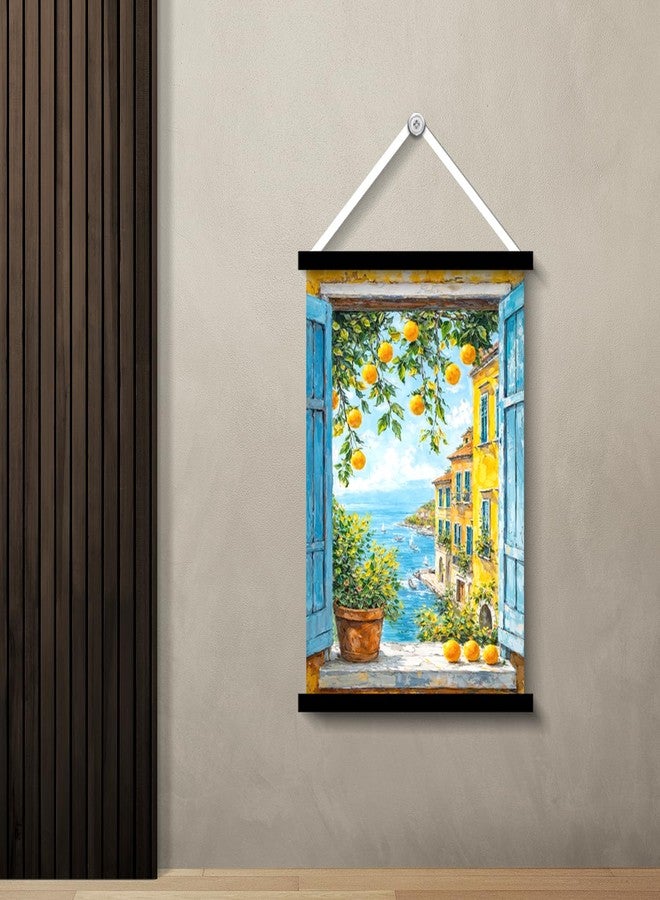 tinywalk Framed Wall Art Painting for Living Room, Bedroom & Office | Home Wall Décor | 12 x 18 Inches | Modern art Painting for Living Room | Decor Hanging Ornaments (Window) - Image 2
