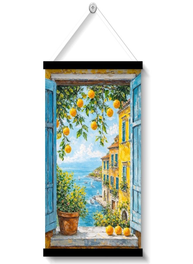 tinywalk Framed Wall Art Painting for Living Room, Bedroom & Office | Home Wall Décor | 12 x 18 Inches | Modern art Painting for Living Room | Decor Hanging Ornaments (Window) - Image 1