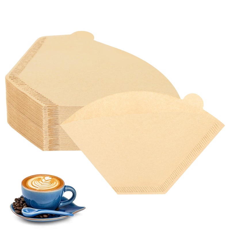 Hogurity Coffee Filters 2 Set of 200 Disposable 2 Cone Coffee Filter Unbleached Natural Coffee Filters 2 Cone Paper for Pour Over Coffer MakersCoffee Dripper Cones26 Cups