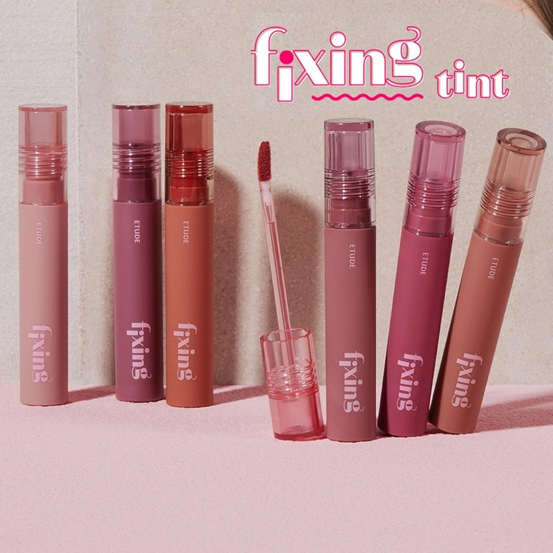 ETUDE Fixing Tint 11 Rose Blending Long Lasting High Pigmented Liquid Lipstick Waterproof Lightweight Matte Finish Lip Stain Full Coverage - Image 2