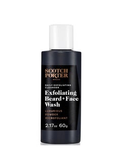 scotch porter Exfoliating Beard Wash & Face Cleanser For Men, Travel Friendly | Formulated With Non-Toxic Ingredients, Free Of Parabens, Sulfates & Silicones | Vegan | 2.17 Oz Bottle  - Image 1