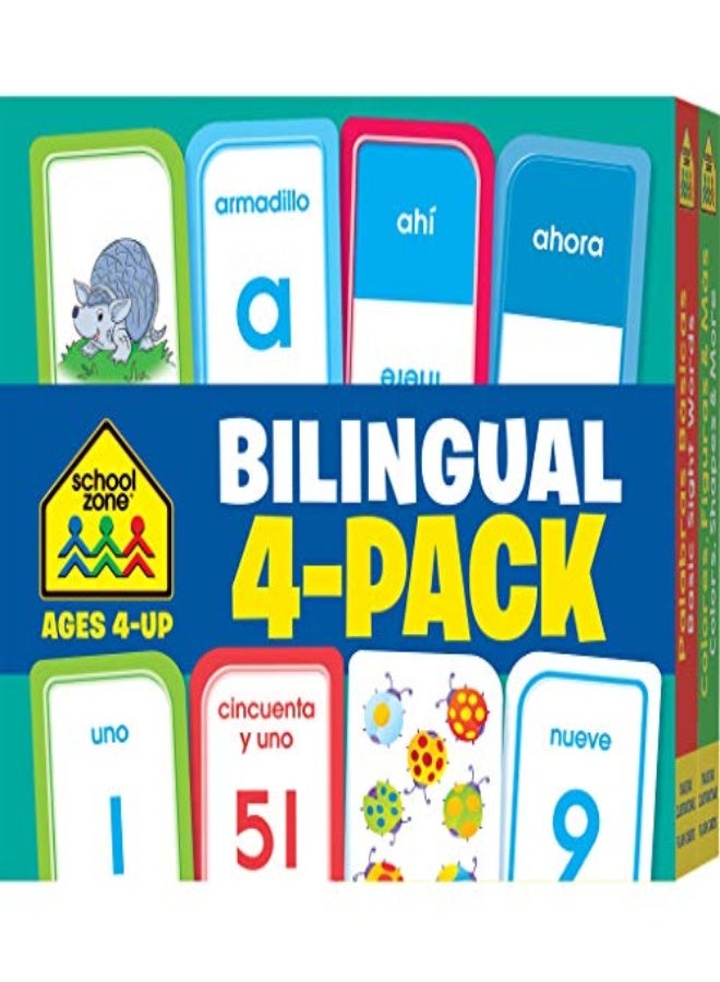 Bilingual Flash Card 4-Pack