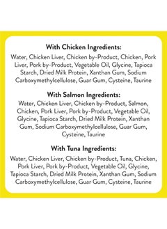 Temptations Creamy Puree With Chicken, Salmon, And Tuna Variety Pack Of Lickable, Squeezable Cat Treats, 0.42 Oz Pouches, 48 Count  - Image 4