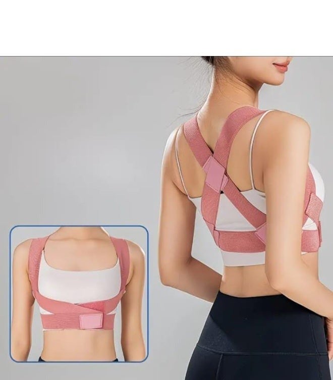 BOLREUS 1 Pc Women’s Adjustable Posture Corrector Back Brace, Invisible Under Clothing, Breathable Support Belt for Back & Shoulder Alignment, Comfortable Daily Wear for Office, Gym & Travel - Image 5