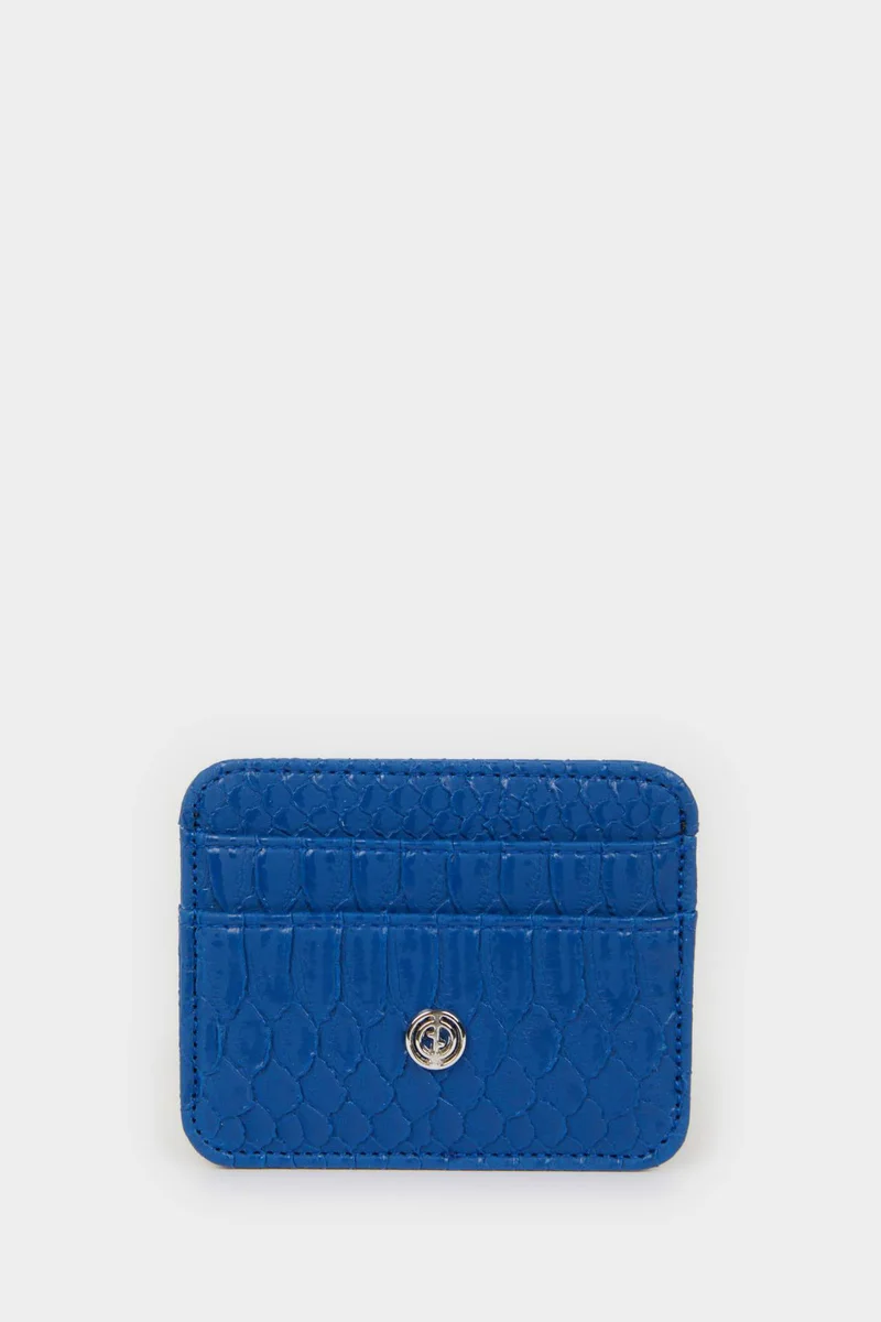 Defacto Woman Animal Faux Leather Business Card Wallet