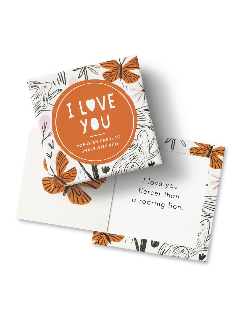 Compendium Compendium ThoughtFulls for Kids — I Love You — 30 Pop-Open Cards to Share with Kids, Each with a Different Inspiring Message Inside 