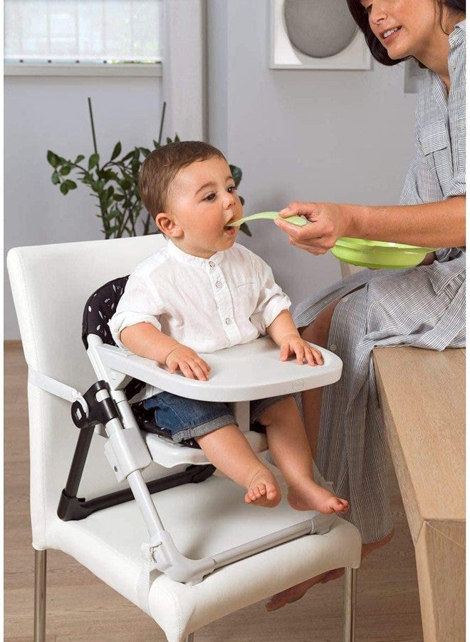 Chicco Chairy, 2-in-1 Booster Seat and First Chair with 4-Height Adjustments & Safety Belt, For Babies 0m+, (Sweetdog, Black & White) - Image 2