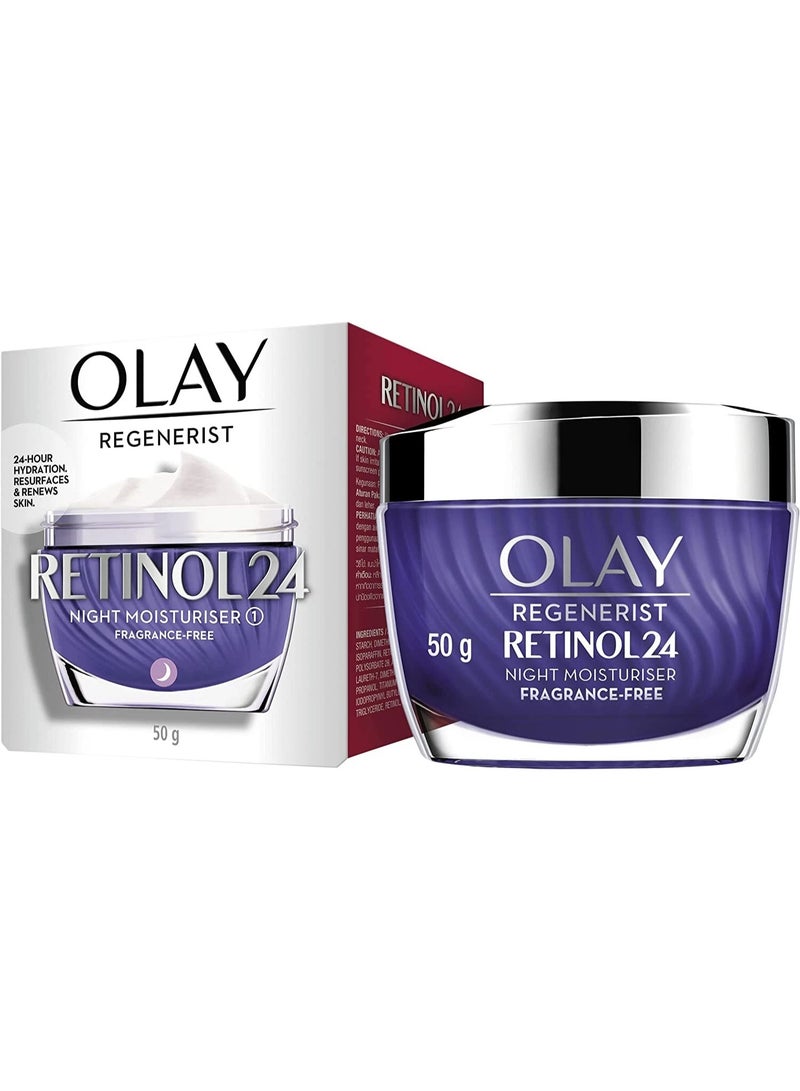 مرطب ليلي أولاي ريجينيريست ريتينول 24 خالي من العطور 50 جم - Image 1