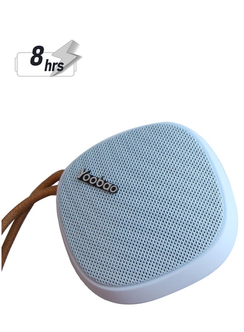 Yoobao مكبر صوت بلوتوث صغير محمول لاسلكي بقوة 2000 مللي أمبير في الساعة للاستخدام الداخلي والخارجي والسفر، أزرق - Image 1