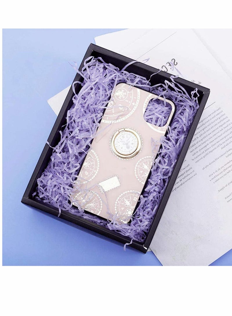 KASTWAVE Basket Grass Craft Shredded Tissue Paper Shred Filler Raffia Paper Shreds (100g) for Gift Wrapping & Basket Filling Gift Decoration and Gift Packaging, Light Purple - Image 5