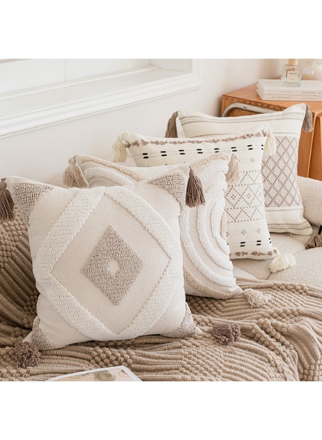 Household minimalist sofa pillow, including pillow core, decorated with geometric modern patterns sofa bedroom living room (45x45cm) - Image 3