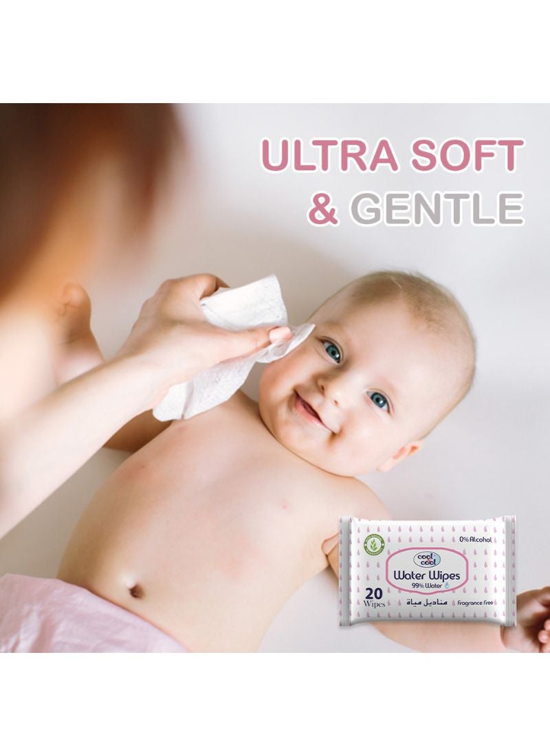 Cool & Cool Aqua Wipes  20 Pieces - Image 5