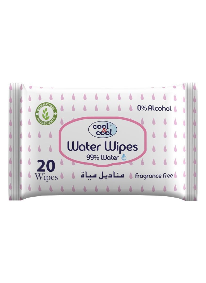 Cool & Cool Aqua Wipes  20 Pieces - Image 1