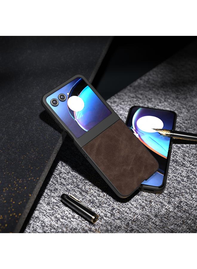 اس-توب جراب لهاتف Motorola Razr 50 مصنوع من جلد البولي يوريثان غير اللامع - Image 5