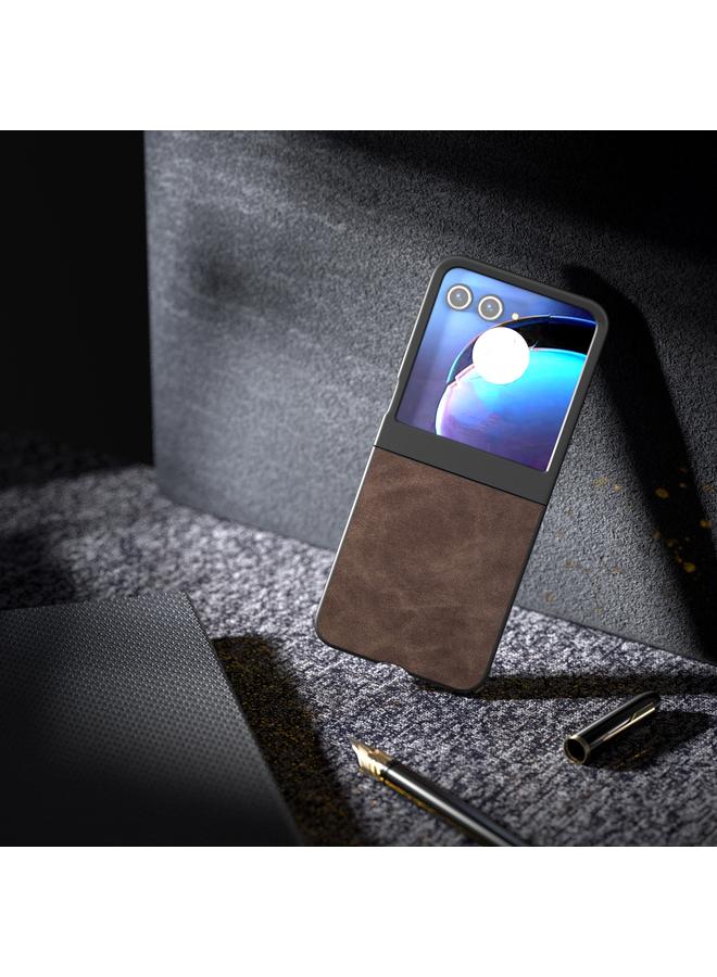 اس-توب جراب لهاتف Motorola Razr 50 مصنوع من جلد البولي يوريثان غير اللامع - Image 3