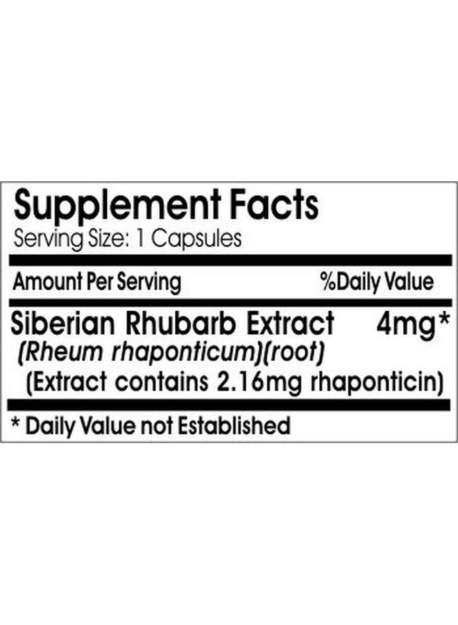 Vitamins Because مستخلص رhubarb السيبيري 4 ملغ 200 كبسولة - Image 3