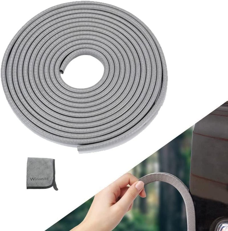 Winunite 32.8ft(10m) Car Door Edge Guards Light Grayâ€“ Fits Most Vehicles, No Glue, U-Shaped, Built-in Metal Clips, Scratch and Chip Resistant â€“ Reduces Dings in Parking Lots - Image 3