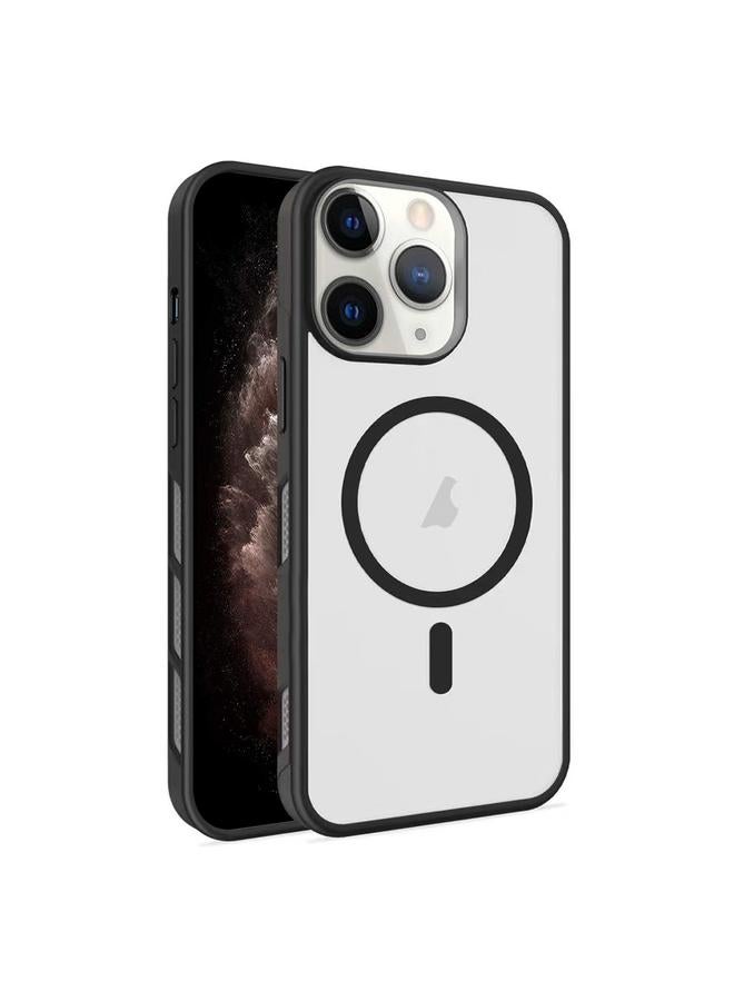 Zaboon Case For iPhone 11 Pro Max Frosted Translucent Side Ice Fog Cooling MagSafe Phone Case - Image 1