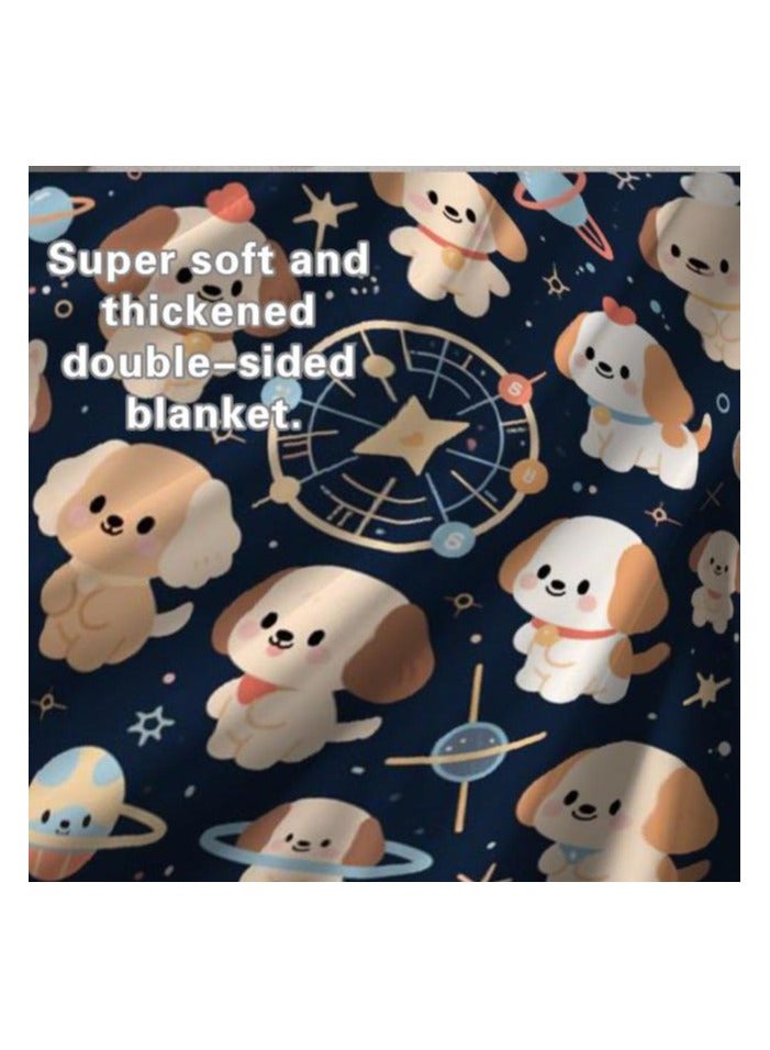 عام بطانية رقيقة من الفانيلا (دافئة ومريحة، ومناسبة للنوم واستخدام الألعاب وإزالة الغبار ومقاومة للرمل) 150 سم * 200 سم - 937 - Image 1