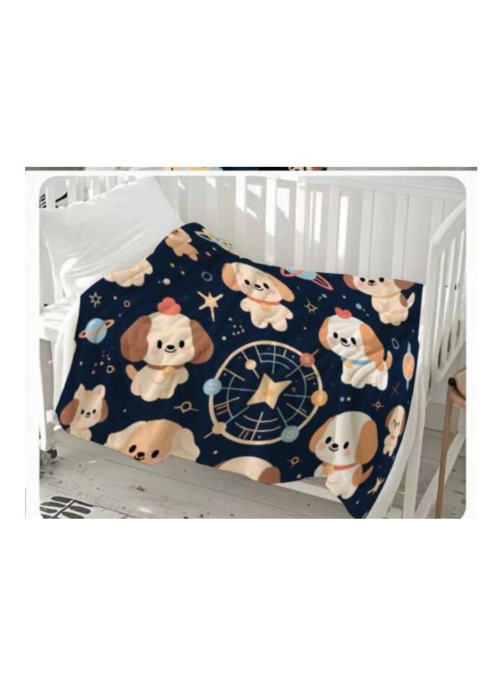 عام بطانية رقيقة من الفانيلا (دافئة ومريحة، ومناسبة للنوم واستخدام الألعاب وإزالة الغبار ومقاومة للرمل) 150 سم * 200 سم - 937 - Image 3