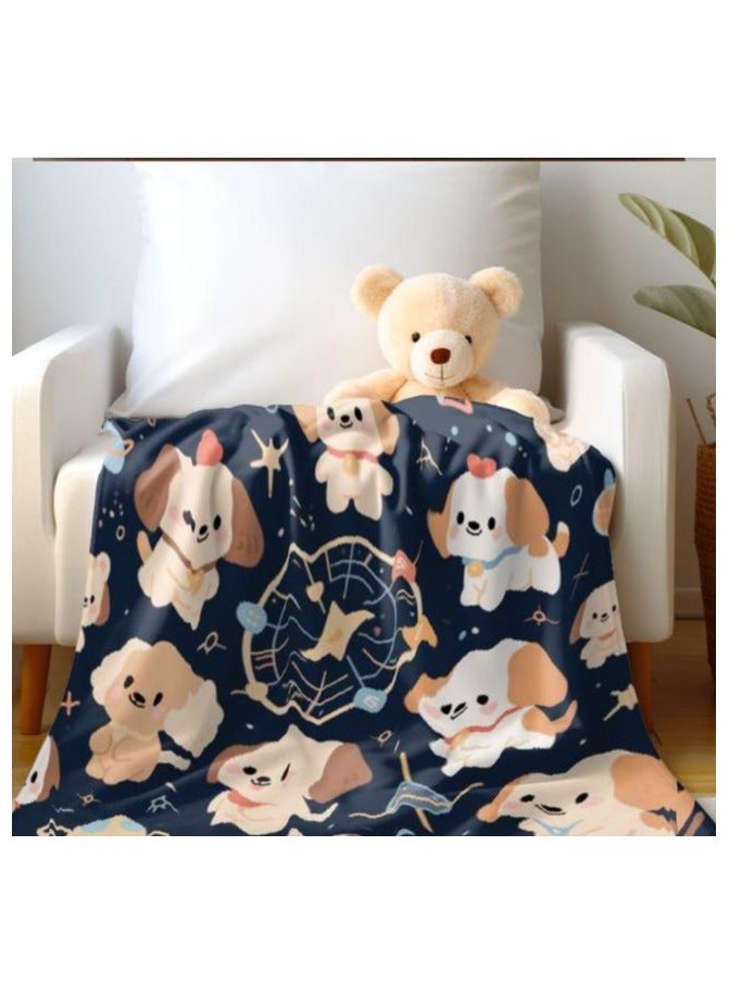 عام بطانية رقيقة من الفانيلا (دافئة ومريحة، ومناسبة للنوم واستخدام الألعاب وإزالة الغبار ومقاومة للرمل) 150 سم * 200 سم - 937 - Image 4