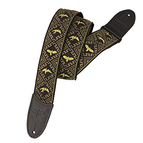 PRS Guitars Hootenanny Style 2" Strap Yellow Birds (102510::014:) - Image 5