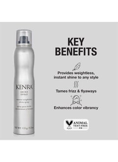Kenra Professional Kenra Shine Spray | Instant Weightless Shine Hairspray | Tames Frizz & Flyaways | Enhances Color Vibrancy | Lightweight, No Hold | All Hair Types | 5.5 oz  - Image 2