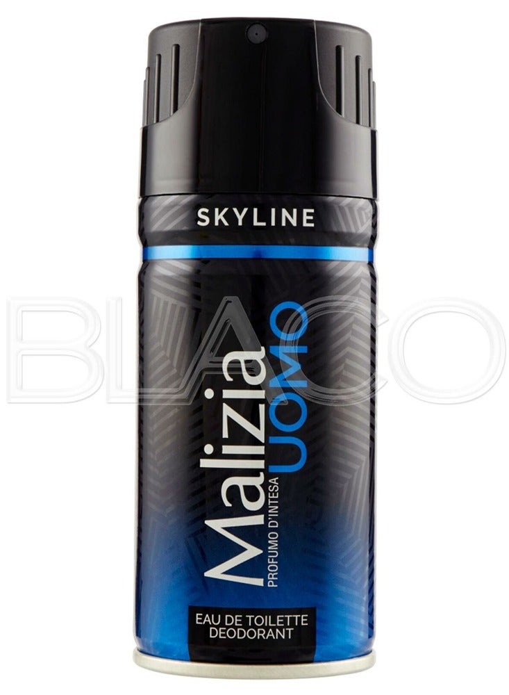 Malizia Uomo Deodorant Skyline Body Spray 150ml (Pack of 12) - Image 2