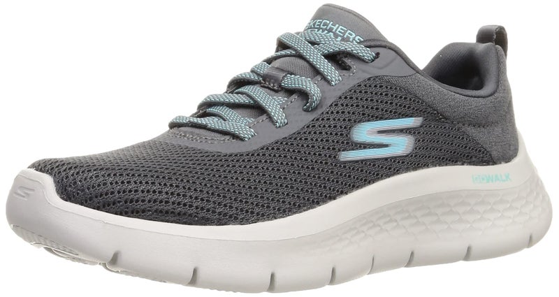 SKECHERS سكيشرز GO ووك فليكس - ألانى، رمادي/تركواز، 8 - Image 1