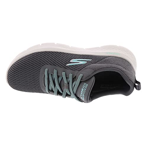 SKECHERS سكيشرز GO ووك فليكس - ألانى، رمادي/تركواز، 8 - Image 4