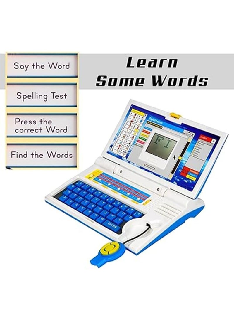 Kids Laptop Computer Toy with Mouse, Kids Learning Computer English Learner Study Laptop Early Educational,Fun Learning Machine, Learn Letter, Words, Games, Mathematics, Music, Logic, Memory Tool - Image 5