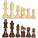 ASNEY Wooden Chess Pieces Tournament Staunton Wood Chessmen Pieces Only 315 King Figures Chess Game Pawns Figurine Pieces Includes Storage Bag - Image 2