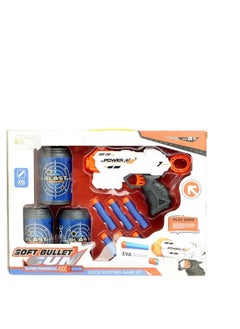 Generic Children's bullet gun set + 6 soft bullets + 3 multi-colored firing cans  - Image 4