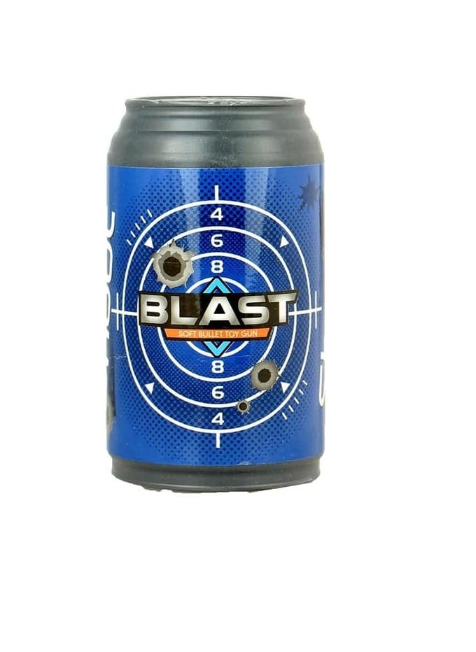 null - Children's bullet gun set + 6 soft bullets + 3 multi-colored firing cans - Image 1