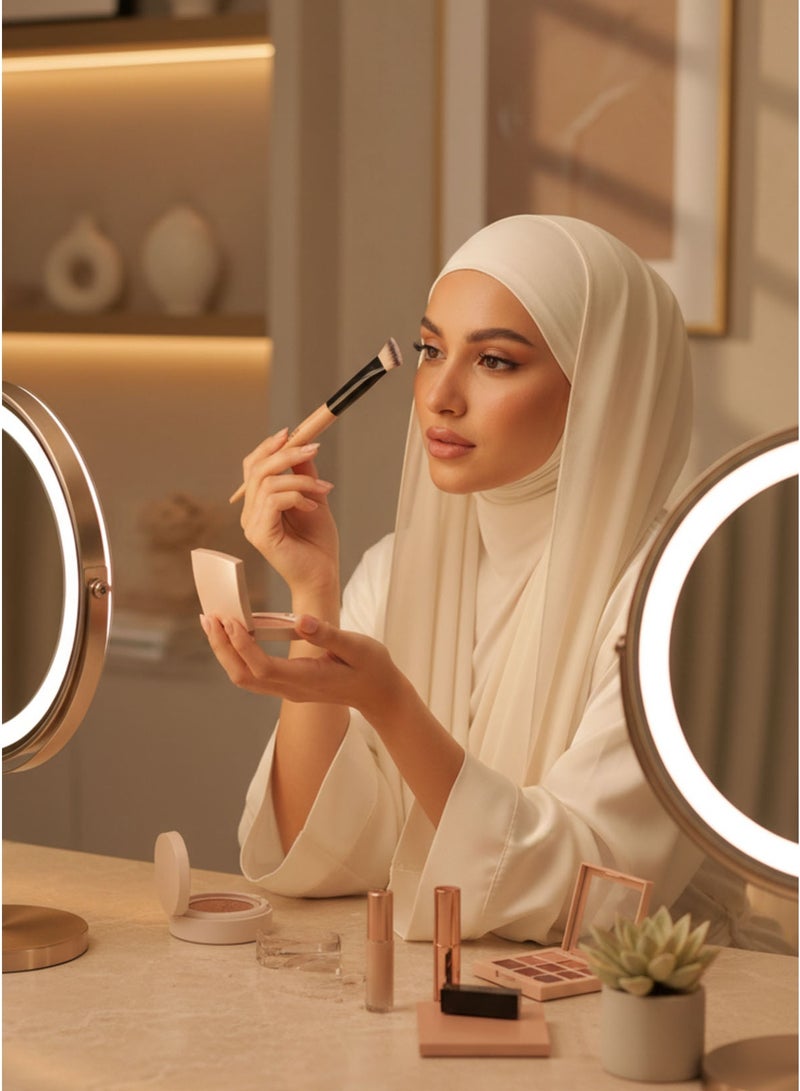 إينرجي فرشاة كريم الأساس المسطحة من ENERGY - شعيرات صناعية ناعمة لتغطية كاملة ودمج سلس - Image 5