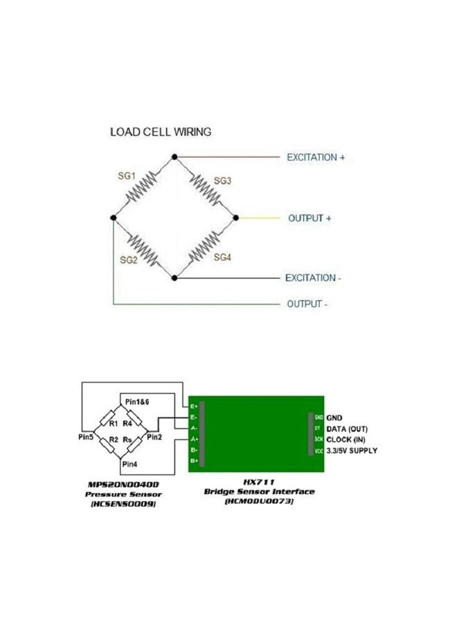 Generic Load Cell Half-Bridge Human Body Scale Weight Sensor with HX711 Module Amplifier for Arduino  - Image 5