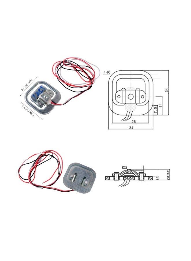 Generic Load Cell Half-Bridge Human Body Scale Weight Sensor with HX711 Module Amplifier for Arduino  - Image 2