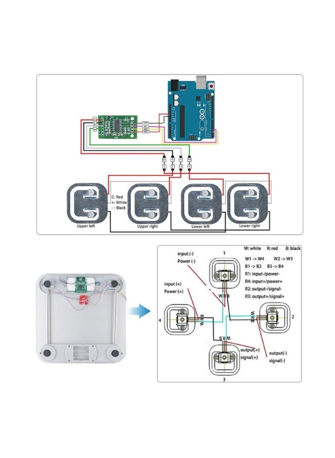Generic Load Cell Half-Bridge Human Body Scale Weight Sensor with HX711 Module Amplifier for Arduino  - Image 3